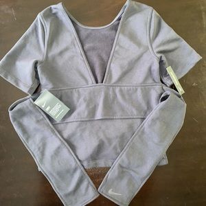 COPY - Nike womens yoga studio wrap top new